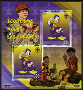 Djibouti 2006 Disney & Scouting for Children #5 perf sheetlet containing 2 values unmounted mint. Note this item is privately produced and is offered purely on its thematic appeal