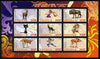 Rwanda 2011 Animals & Disney Characters #2 imperf sheetlet containing 9 values unmounted mint