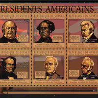 Guinea - Conakry 2010-11 Presidents of the USA #12 - Zachary Taylor perf sheetlet containing 6 values unmounted mint