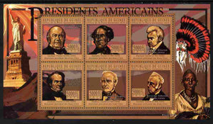 Guinea - Conakry 2010-11 Presidents of the USA #12 - Zachary Taylor perf sheetlet containing 6 values unmounted mint