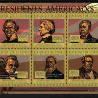 Guinea - Conakry 2010-11 Presidents of the USA #13 - Millard Fillmore perf sheetlet containing 6 values unmounted mint