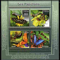 Togo 2011 Butterflies perf sheetlet containing 4 values unmounted mint