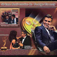 Togo 2011 50th Birth Anniversary of George Clooney perf souvenir sheet unmounted mint