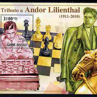 Guinea - Bissau 2010 Chess - Tribute to Andor Lilienthal perf s/sheet unmounted mint, Michel BL 884