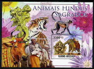 Guinea - Bissau 2010 Sacred Animals of Hinduism perf s/sheet unmounted mint, Michel BL 888