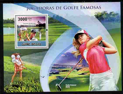 Guinea - Bissau 2010 Female Golf Stars perf s/sheet unmounted mint, Michel BL 878