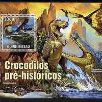 Guinea - Bissau 2010 Evolution of Crocodiles perf s/sheet unmounted mint, Michel BL 894