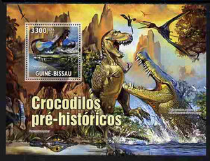 Guinea - Bissau 2010 Evolution of Crocodiles perf s/sheet unmounted mint, Michel BL 894