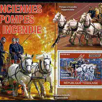 Togo 2010 Old Fire Engines perf s/sheet unmounted mint, Yvert 437