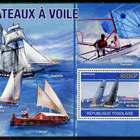 Togo 2010 Sailing Ships perf s/sheet unmounted mint, Yvert 443