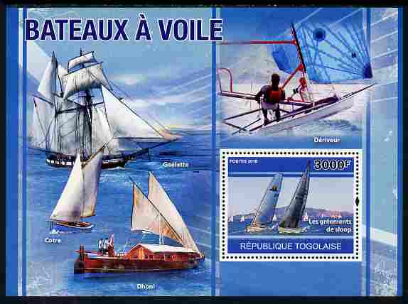 Togo 2010 Sailing Ships perf s/sheet unmounted mint, Yvert 443