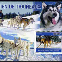 Togo 2010 Sled Dogs perf s/sheet unmounted mint, Yvert 446