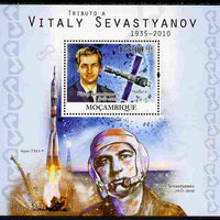 Mozambique 2010 Tribute to Vitaly Sevastyanov (cosmanaut) perf s/sheet unmounted mint