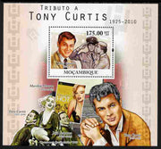 Mozambique 2010 Tribute to Tony Curtis (actor) perf s/sheet unmounted mint