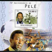 Mozambique 2010 70th Birth Anniversary of Pele perf s/sheet unmounted mint