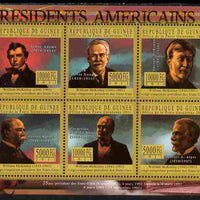 Guinea - Conakry 2010-11 Presidents of the USA #25 - William McKinley perf sheetlet containing 6 values unmounted mint