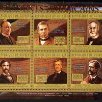 Guinea - Conakry 2010-11 Presidents of the USA #26 - Theodore Roosevelt perf sheetlet containing 6 values unmounted mint