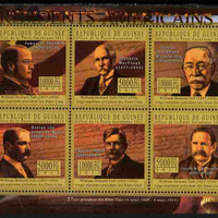 Guinea - Conakry 2010-11 Presidents of the USA #27 - William Howard Taft perf sheetlet containing 6 values unmounted mint