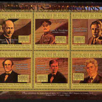 Guinea - Conakry 2010-11 Presidents of the USA #28 - Woodrow Wilson perf sheetlet containing 6 values unmounted mint