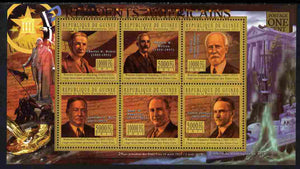 Guinea - Conakry 2010-11 Presidents of the USA #29 - Warren G Harding perf sheetlet containing 6 values unmounted mint