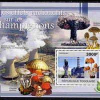 Togo 2011 Environment - Radioactivity - Mushrooms perf s/sheet unmounted mint