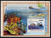 Togo 2011 Environment - Vulnerable Corals - Ships perf s/sheet unmounted mint