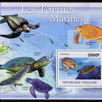 Togo 2011 Marine Turtles perf s/sheet unmounted mint