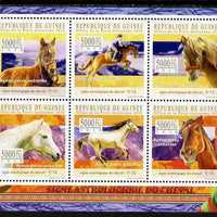 Guinea - Conakry 2010 Astrological Sign of the Horse perf sheetlet containing 6 values unmounted mint, Michel 7817-22