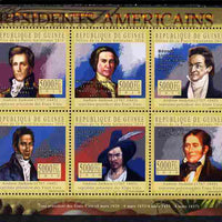 Guinea - Conakry 2010-11 Presidents of the USA #07 - Andrew Jackson perf sheetlet containing 6 values unmounted mint Michel 7901-7906