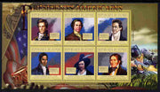 Guinea - Conakry 2010-11 Presidents of the USA #07 - Andrew Jackson perf sheetlet containing 6 values unmounted mint Michel 7901-7906