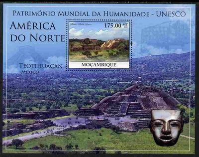 Mozambique 2010 UNESCO World Heritage Sites - North America #1 perf m/sheet unmounted mint, Yvert 296