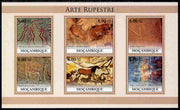 Mozambique 2010 Rock Paintings perf sheetlet containing 6 values unmounted mint, Yvert 3164-69