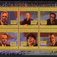 Guinea - Conakry 2010-11 Presidents of the USA #37 - Richard Nixon perf sheetlet containing 6 values unmounted mint Michel 8200-05