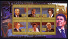 Guinea - Conakry 2010-11 Presidents of the USA #40 - Ronald Reagan perf sheetlet containing 6 values unmounted mint Michel 8218-23