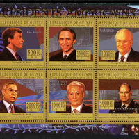 Guinea - Conakry 2010-11 Presidents of the USA #41 - George H W Bush perf sheetlet containing 6 values unmounted mint Michel 8224-29
