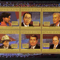 Guinea - Conakry 2010-11 Presidents of the USA #43 - George W Bush perf sheetlet containing 6 values unmounted mint Michel 8236-41