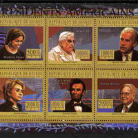 Guinea - Conakry 2010-11 Presidents of the USA #44 - Barack Obama perf sheetlet containing 6 values unmounted mint Michel 8242-47