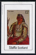 Staffa 1982 N American Indians #04 imperf deluxe sheet unmounted mint (£2 value)