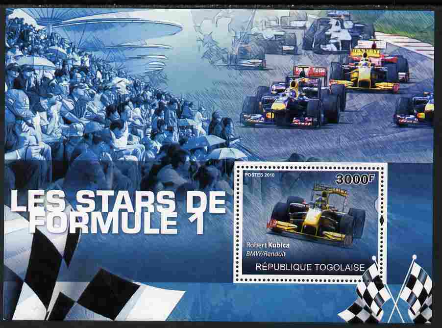 Togo 2010 Formula 1 Stars perf s/sheet unmounted mint Yvert 421