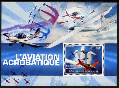 Togo 2010 Aviation Acrobatics perf s/sheet unmounted mint Yvert 422
