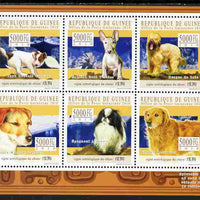 Guinea - Conakry 2010 Astrological Sign of the Dog perf sheetlet containing 6 values unmounted mint, Michel 7841-46