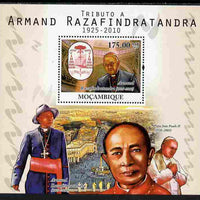Mozambique 2010 Tribute to Armand Razafindratandra (priest) perf s/sheet unmounted mint