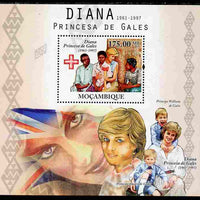 Mozambique 2010 Diana Princess of Wales perf s/sheet unmounted mint
