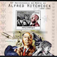 Mozambique 2010,30th Death Anniversary of Alfred Hitchcock perf s/sheet unmounted mint