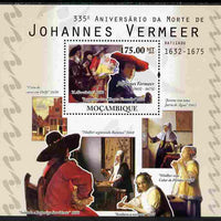 Mozambique 2010,335th Death Anniversary of Johannes Vermeer perf s/sheet unmounted mint