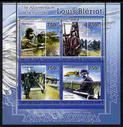 Togo 2011 75th Death Anniversary of,Louis Bleriot perf sheetlet containing 4 values unmounted mint