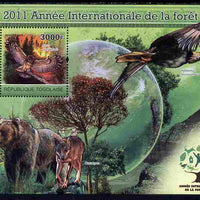 Togo 2011 International Year of the Forest perf s/sheet unmounted mint