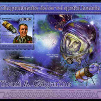 Togo 2011 50th Anniversary of First Manned Space Flight perf s/sheet unmounted mint