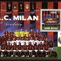 Guinea - Bissau 2011 AC Milan - 18th Scudetto perf s/sheet unmounted mint