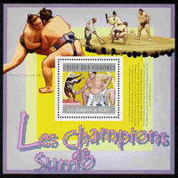 Comoro Islands 2010 Champions of Sumo Wrestling perf s/sheet unmounted mint